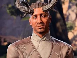 Wyll gazes longingly at the player after a kiss