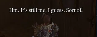 Wyll says 'Hm. It's still me, I guess. Sort of.'
